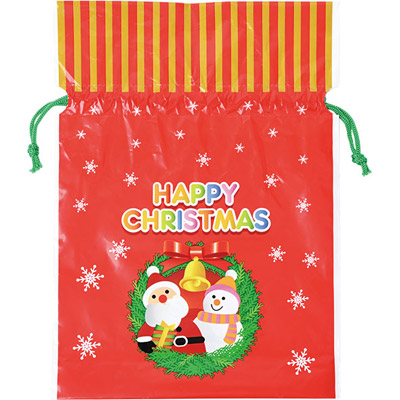 クリスマス巾着ギフトバッグ（小）1