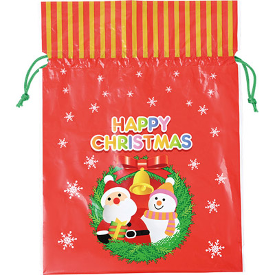 クリスマス巾着ギフトバッグ（中）1