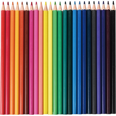 ＜木を使わない＞色鉛筆24色セット1