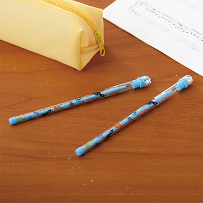 ピアノライン ロケット式鉛筆(消しゴム付き)4