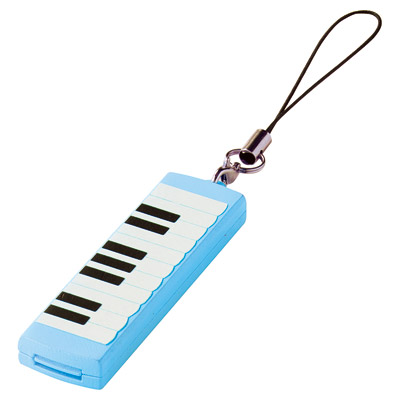 ピアノライン鍵盤ハーモニカホイッスル（ブルー）1
