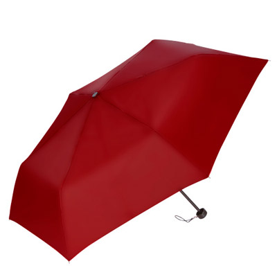 折りたたみ傘(55cm×6本骨耐風仕様)(レッド)0