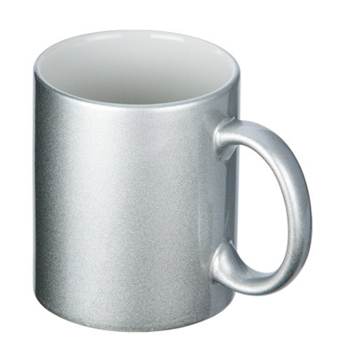 フルカラー転写対応陶器マグカップ(320ml)(シルバー)0