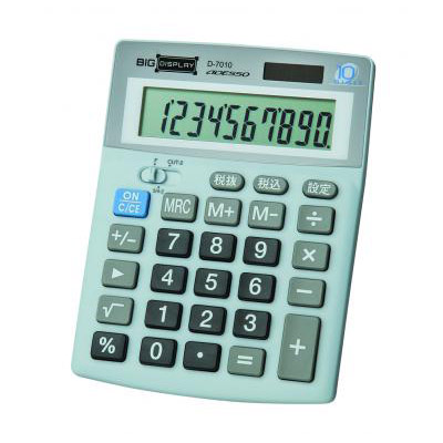 ビッグディスプレイ卓上電卓10桁税計算0