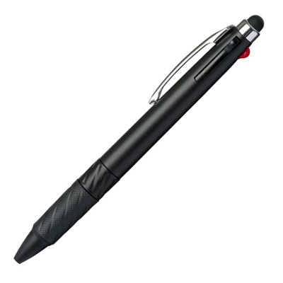 タッチペン付3色ボールペン(黒)0