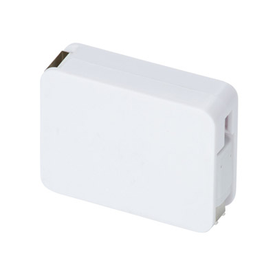 巻き取り式USBケーブル（両面タイプ）(白)0
