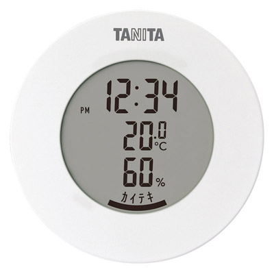 タニタ デジタル温湿度計（丸型デザイン）0