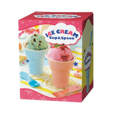 アイスクリームカップ＆スプーンセット1