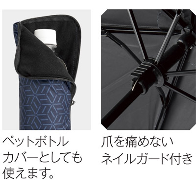 文様百趣  晴雨兼用折りたたみ傘＆傘カバーセット5