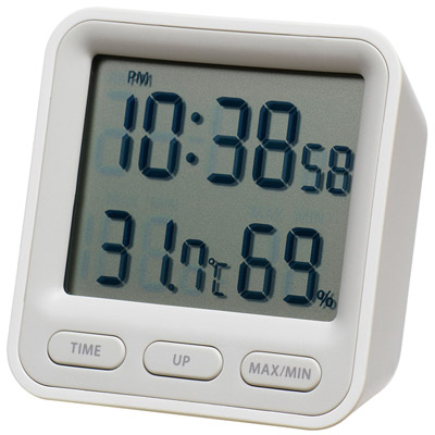 温湿度計付き時計0
