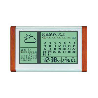 カレンダー天気電波時計0