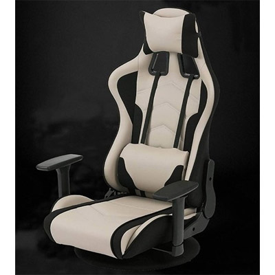 回転式ゲーミング座椅子 GMES-03LGRY0